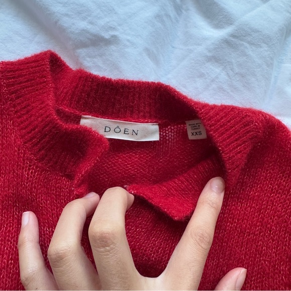 red doen cardigan 🍎 - Picture 6 of 9